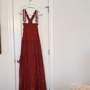 New Terracotta Maxi Overall Dress